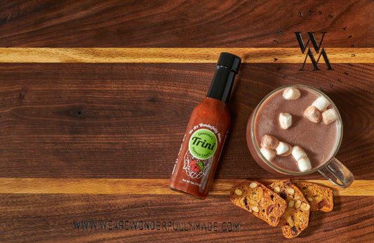 trini pepper sauce with hot chocolate
